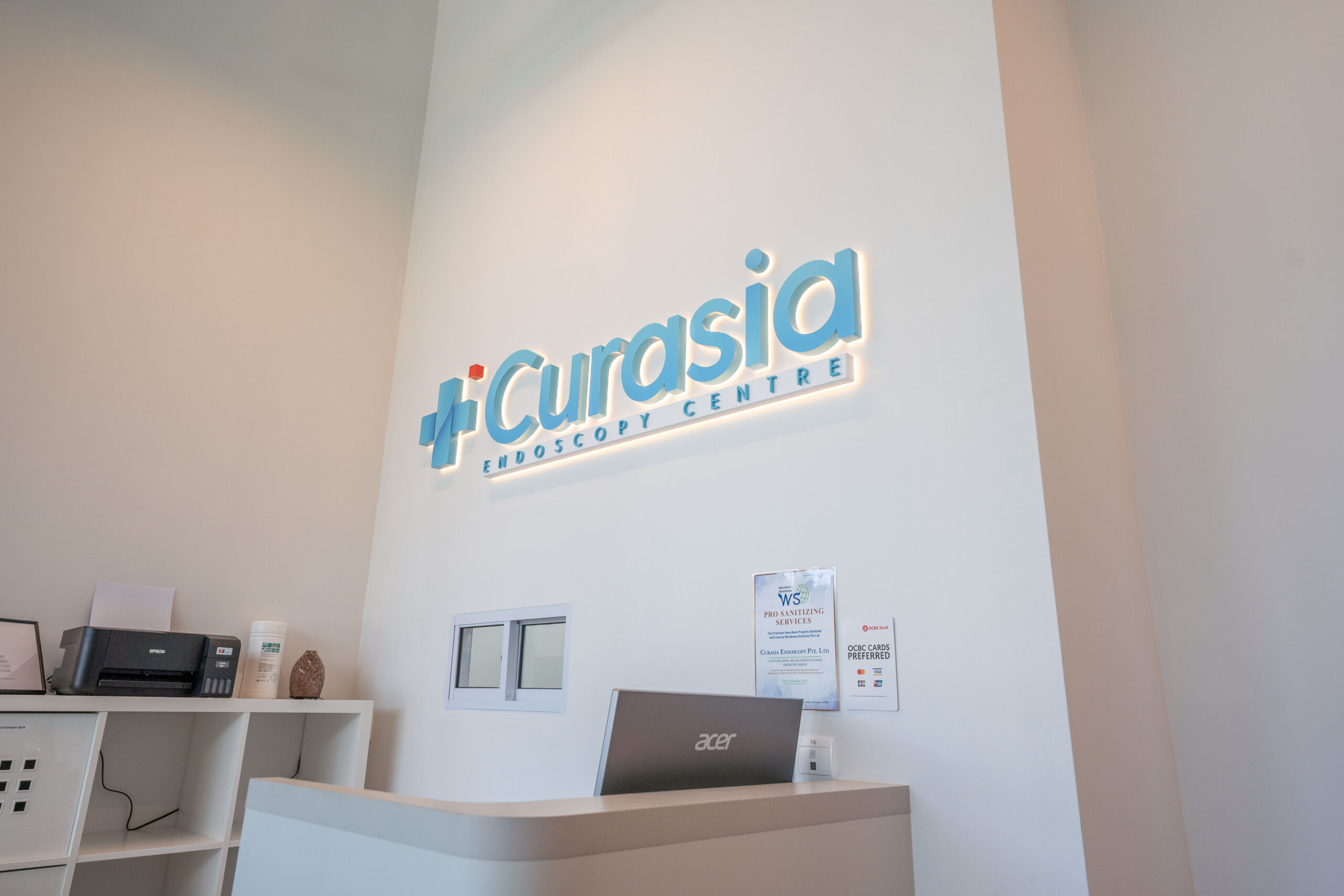 Curasia Endoscopy Centre reception